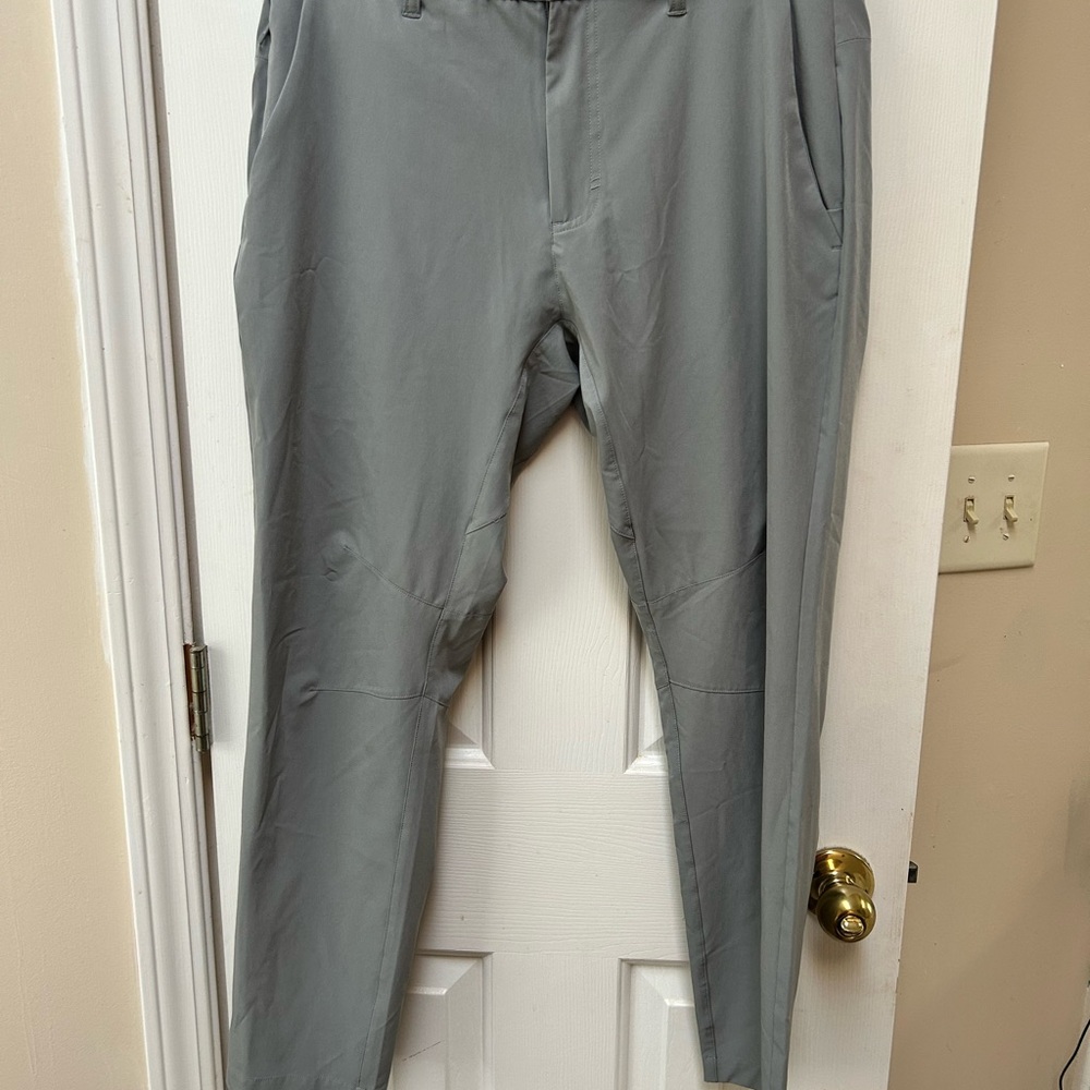 Fabletics Men's Lightweight Stretch Chinos - Light Gray